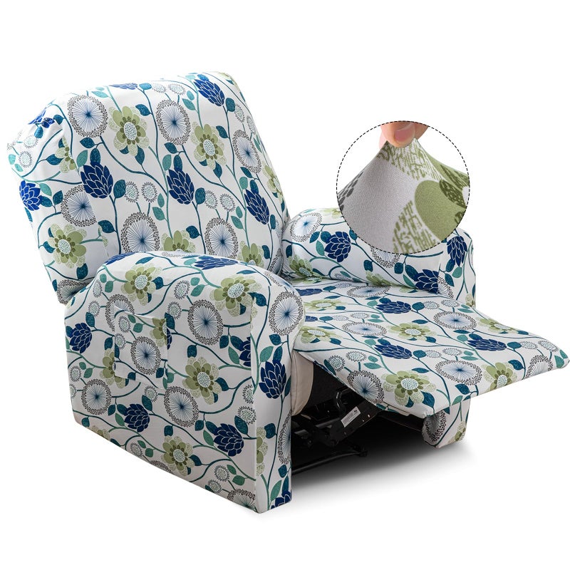 Iauddy Recliner SlipcoverStretch Soft Slip Reclining Chair Slipcovers 4 Pieces Furniture Protector for Recliner with Pocket Fitted Sofa Couch Cover Lazy Boy Chair Cover