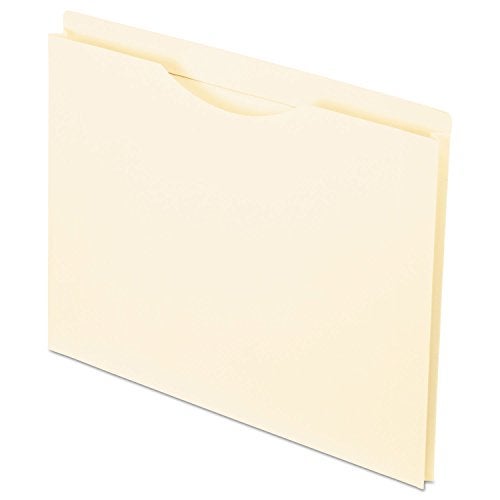 Pendaflex Reinforced File Jackets, Letter Size, Manila, 1" Expansion, Reinforced Straight-Cut Tabs with Thumb Cut, 50 per Box (22100) - Image 1