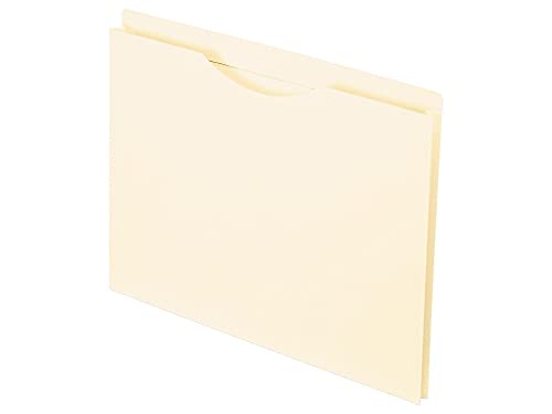 Pendaflex Reinforced File Jackets, Letter Size, Manila, 1" Expansion, Reinforced Straight-Cut Tabs with Thumb Cut, 50 per Box (22100) - Image 2