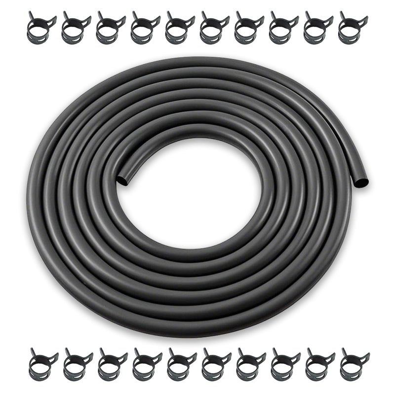 WOTIAN 14 Inch ID Fuel Line Hose 10 Feet fits for Briggs Stratton Champion Kohler Kawasaki Small Gas Diesel Engine Generator Mower Rubber Gas Line Hose w 20 Clamps - Image 3