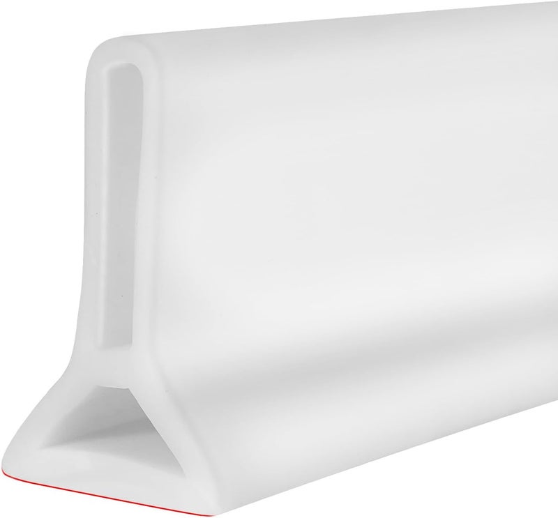 DLYYPLUS Store 39" Collapsible Shower Threshold Water Dam Water Stopper Barrier Keeps Water Inside Threshold Dry and Wet Separation for Bathroom Kitchen Sink Bathtub - Image 1