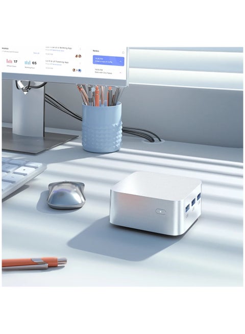 T8Plus Mini Host منفذ شبكة جيجابت مزدوج N100N5095 لعبة مكتب 4K كمبيوتر صغير محمول