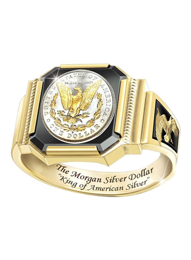 NIBEMINENT Copper Russian Military Signet Ring - Image 1