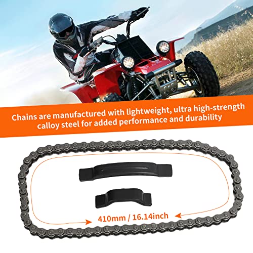 MOTOQUEEN Starter Chain for Chinese 4-Stroke 50cc 70cc 90cc 110cc 125cc ATV Dirt Bike Go Kart 25H 62 Links - Image 4