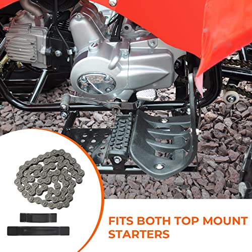 MOTOQUEEN Starter Chain for Chinese 4-Stroke 50cc 70cc 90cc 110cc 125cc ATV Dirt Bike Go Kart 25H 62 Links - Image 2