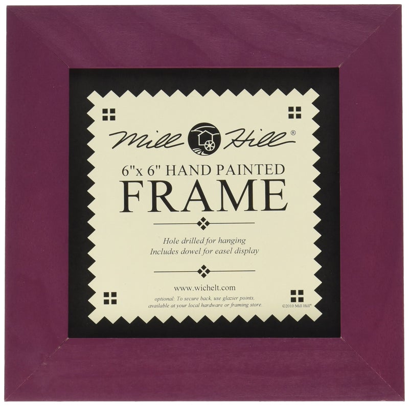 Mill Hill Wooden Frame 6"X6", Matte Plum - Image 4