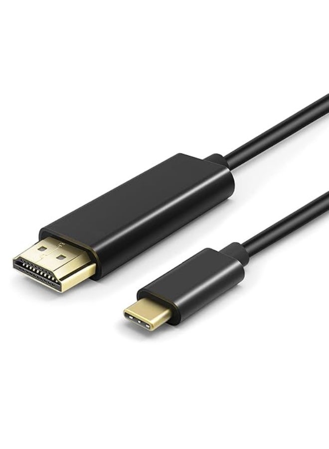 KINDEX KX 1.8m Type-C to HDMI 4K Adapter Cable, Model 2451, Black - Image 2