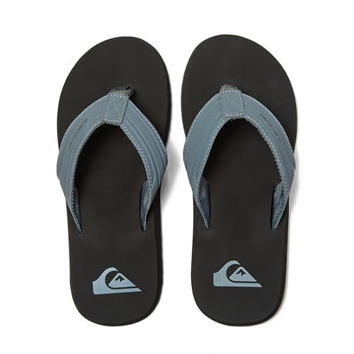 QUIKSILVER صندل كويك سيلفر للرجال بمشبك قرد 3 نقاط، رمادي/أسود/رمادي، 13 M US - Image 4