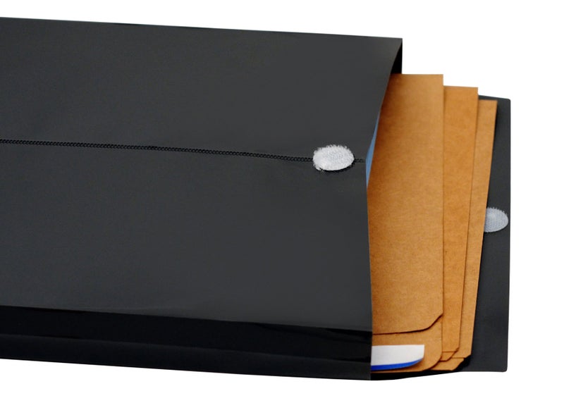 Lion File-N-Send Poly Inter-office Envelopes, 10 x 13 Inches, Opaque Charcoal Gray (Black), 6 EA/Pack, 1 Pack (22700-CG) - Image 3