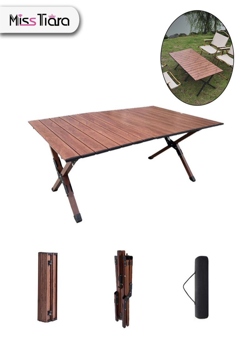 MissTiara Portable Outdoor Simple Folding Table with Storage Bag for Camping Hiking and Party - Image 1