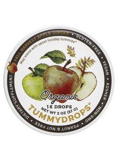 TUMMYDROPS Tummydrops, Organic Fall Harvest Apple Ginger, 18 Drops  - Image 1