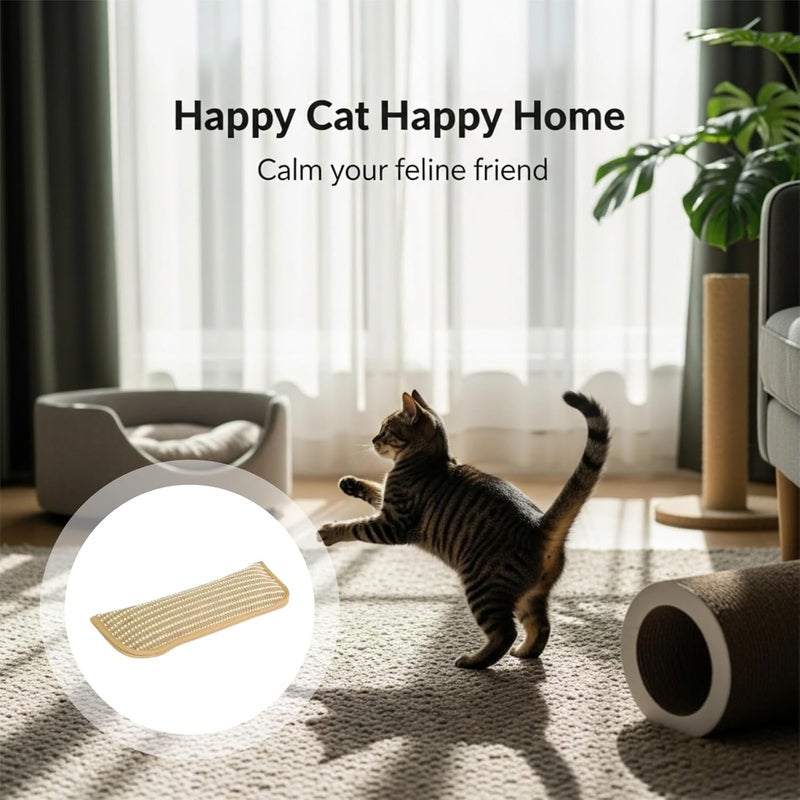 2 Pack Catnip Pillow for Cats, Jute Hemp 13.4 in / 34 Cm Cat Chew Toy, Interactive Teething Play, Bite and Wear-Resistant, Supports Dental Cleanliness, Relieves Stress and Anxiety - Image 5