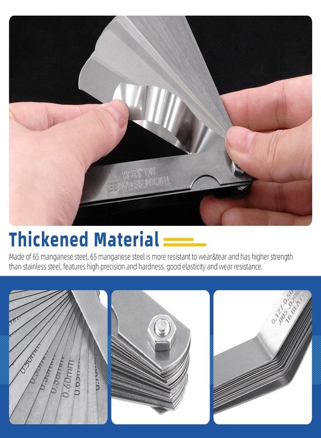 Glarks 4Pcs Motorcycle Engine Valve Adjustment Tool Kit, Engine Screw Spanner Valve Tool Wrench Valve Screw Repair Spanner with Feeler Gauges for Motor Engine Valve Screw - Image 4