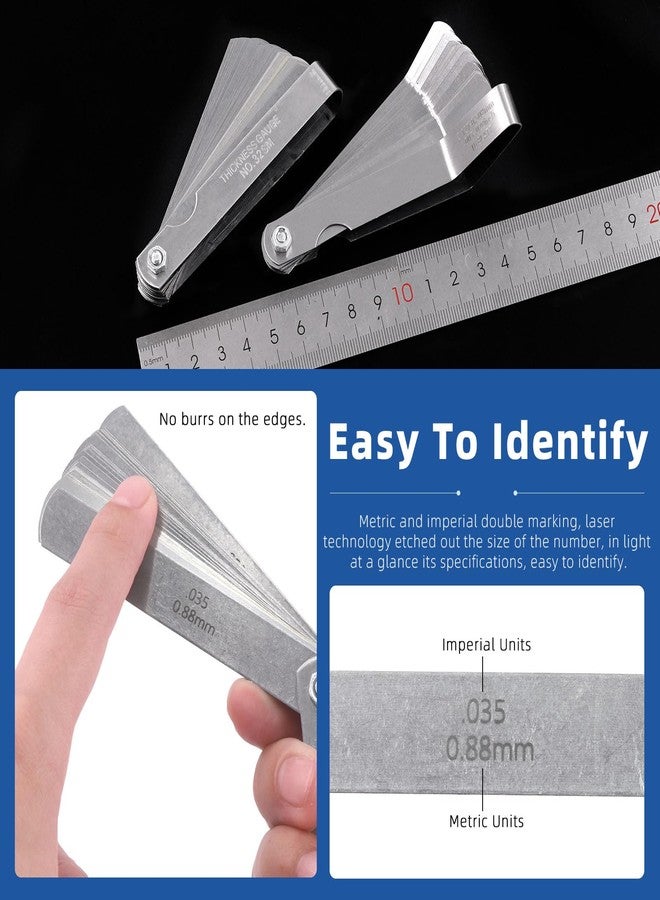 Glarks 4Pcs Motorcycle Engine Valve Adjustment Tool Kit, Engine Screw Spanner Valve Tool Wrench Valve Screw Repair Spanner with Feeler Gauges for Motor Engine Valve Screw - Image 5