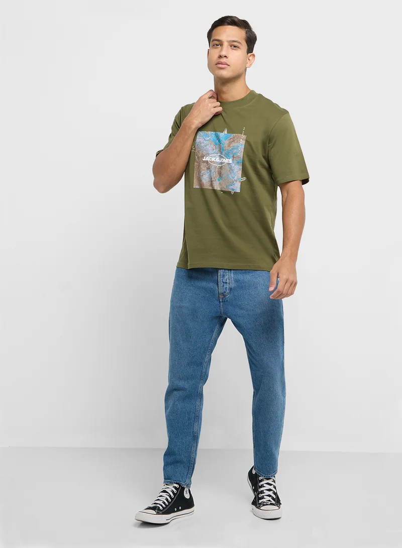 JACK & JONES Jcojudo Graphic Crew Neck  Short Sleeve T-Shirt