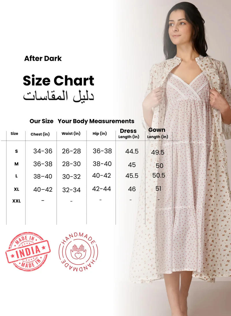 افتر دارك فيكتوريا، قميص نوم و روب وردي