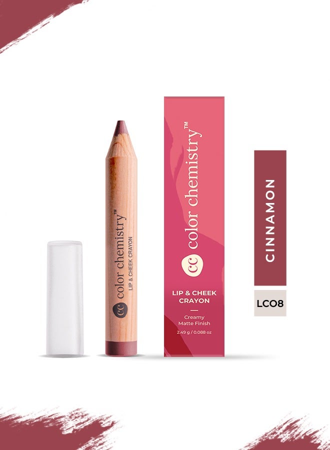 كيمياء اللون قلم الشفاه والخدود من كولور كيميستري باللون قرفة - 2.49 جرام، نباتي، غير لامع، غير جاف، أحمر شفاه غني بالألوان وطويل الثبات، قلم متعدد الاستخدامات للشفاه والخدود. - Image 5