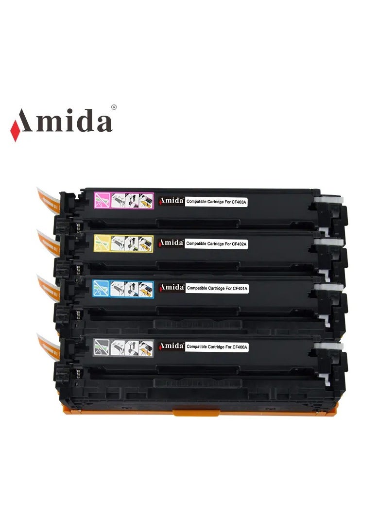 AMIDA - AMIDA Toner Cartridge Compatible  Replacement for HP 201ACF400A for HP Color Pro MFP M277dw M252dw M277c6 M274n M252n Printer - Image 1