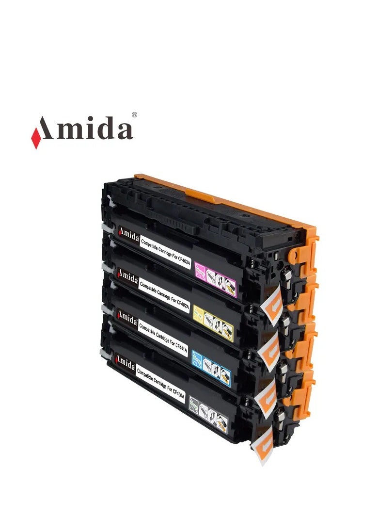 AMIDA - AMIDA Toner Cartridge Compatible  Replacement for HP 201ACF400A for HP Color Pro MFP M277dw M252dw M277c6 M274n M252n Printer - Image 1