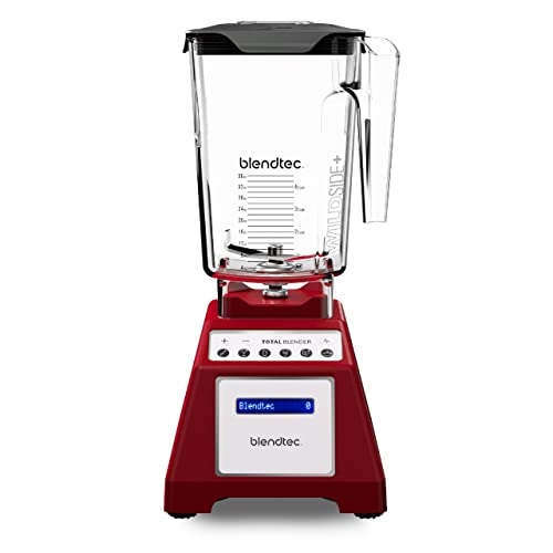 Blendtec Total Classic Original Blender - WildSide+ Jar (90 oz) - Professional-Grade Power - 6 Pre-programmed Cycles - 10-speeds - Red - Image 1