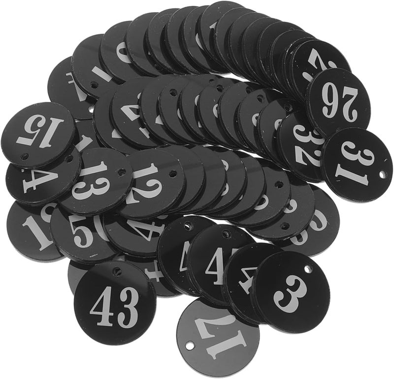 Integrated local logistics 50pcs Acrylic Round Id Number Tags 1-50 with Hole for Identification Coding, Key Cabinet Organization, Plant Labeling, and Luggage Marking Local inventory listed item Various color options Spec compliant trusted quality Intra-city fast distribution Rack sorted local inventory Classic trendy design picks Wide range expanded design Reliable daily use design Advanced compact design Odor resistant Affordable purchase options Multiple sizes Climate adapted upgraded quality Systematic nationwide ship Light & heavy use compatible Assorted trendy color picks Simple multi-color universal build Global upgraded economical craftsmanship No overseas transit wait All environment compatible Trendy economical quality Hot & cold climate compatible Easy daily handling design User friendly optimized build - Image 1