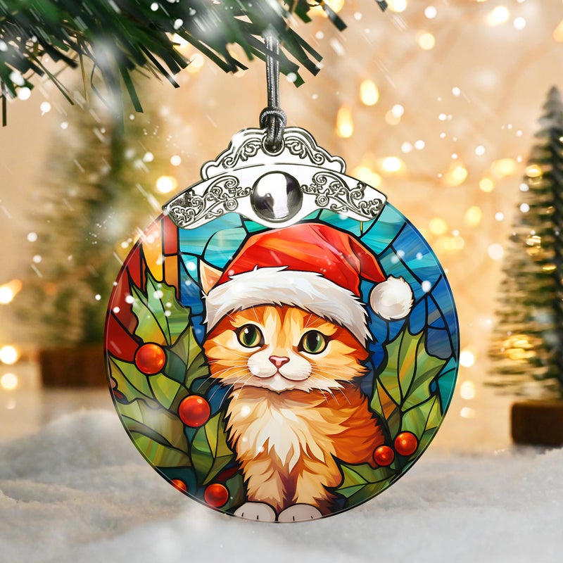 Jocidea Cat Christmas Ornaments  Jocidea Cat Christmas Decorations  Cat Christmas Tree Ornaments  Cat Gifts for Christmas  Merry Christmas - Image 5