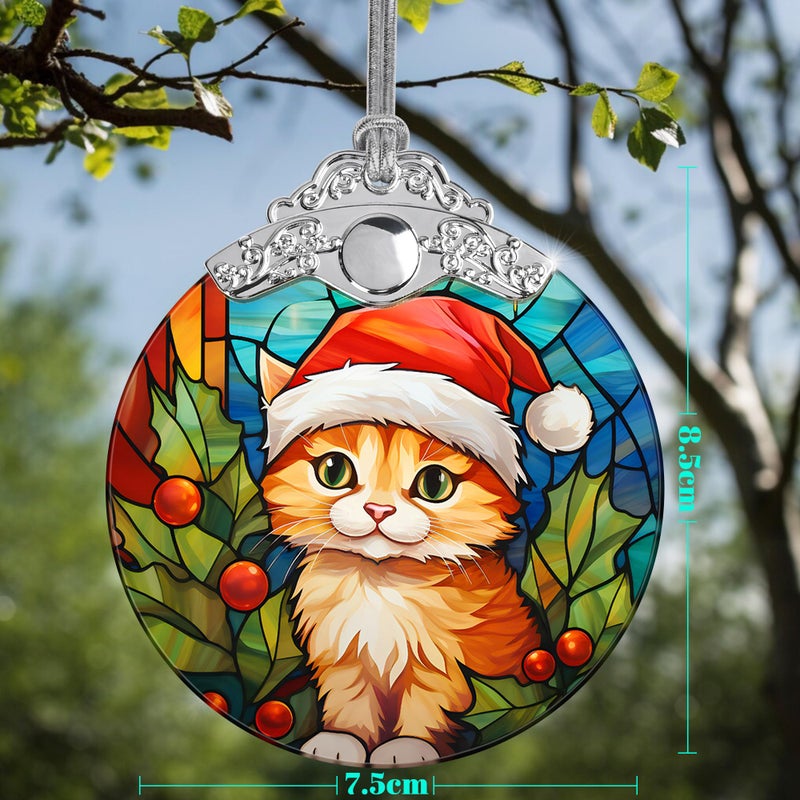 Jocidea Cat Christmas Ornaments  Jocidea Cat Christmas Decorations  Cat Christmas Tree Ornaments  Cat Gifts for Christmas  Merry Christmas - Image 2