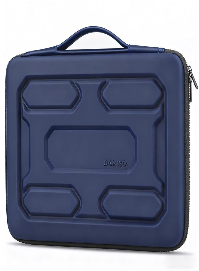 DOMISO 14" Laptop Protective Case with Handle Shockproof Waterproof EVA for ThinkPad E480/Yoga 920 14"/Microsoft Surface Book 13.5"/HP Pavilion 14/Stream 14 (Dark Blue) - Image 1