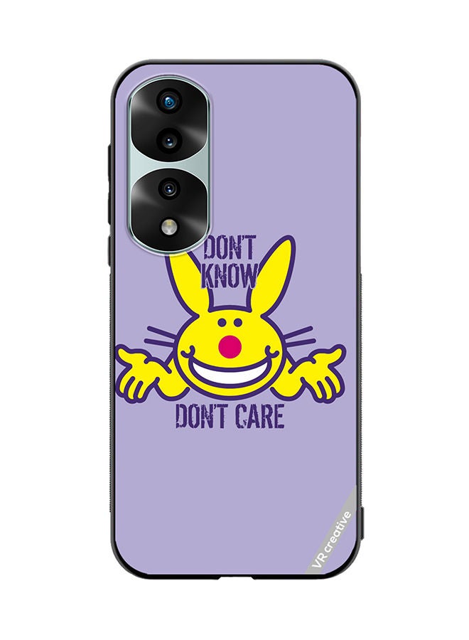 VR CREATIVE Protective Case Cover For Honor 70 Pro plus Dont Know Dont Care Design Multicolour - Image 1