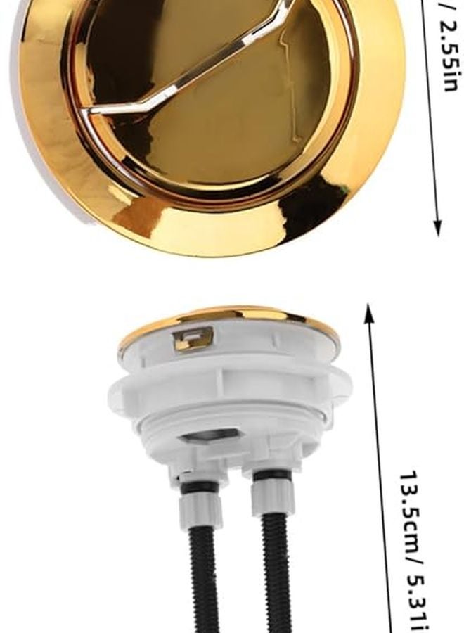 Dual Flush Toilet Button Standard Bathroom Push Button For Efficient Water Use - Image 3
