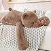SNOWOLF Weighted Bear Stuffed Animals 236 Brown Bear Plush Throw Pillow Super Cute Kawaii Plushie Toys Gifts for Boys Girls Adults 60cm Brown - Image 2