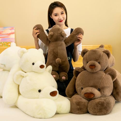 SNOWOLF Weighted Bear Stuffed Animals 236 Brown Bear Plush Throw Pillow Super Cute Kawaii Plushie Toys Gifts for Boys Girls Adults 60cm Brown - Image 5