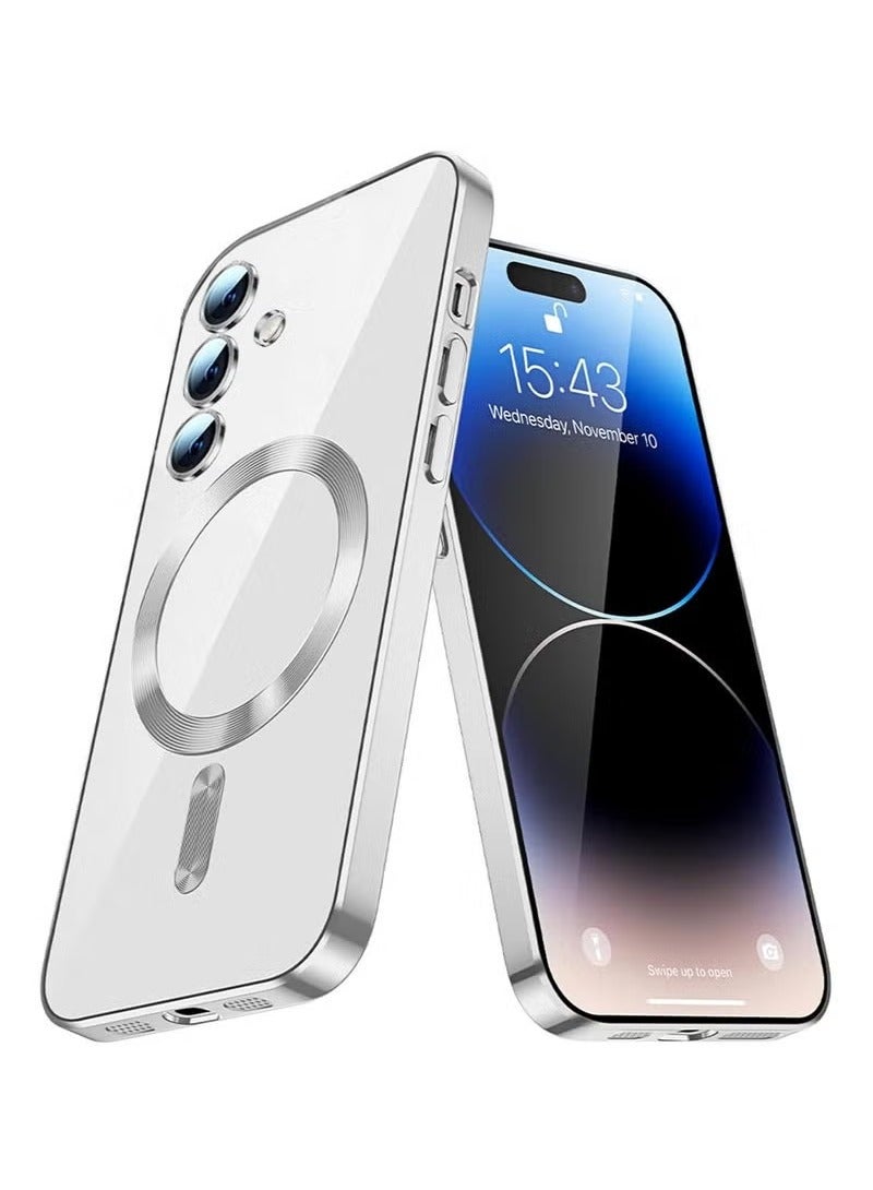 ELTRAZONE Magnetic Case for Samsung Galaxy Note 10+ Plus Compatible with MagSafe Wireless Charging [Non Yellowing] Slim Soft TPU Anti-Scratch Cover for Samsung Galaxy Note 10 Plus, Silver YY - Image 4
