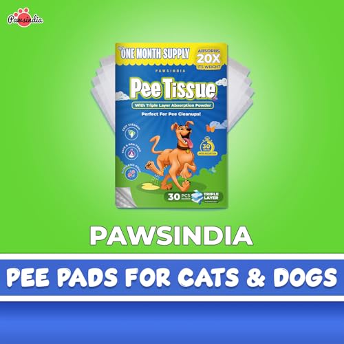 Pawsindia Pet Training Pads | Pee & Potty Pads for Puppy & Dog | Pee Mat for Dogs | Leak-Proof Quick Dry Design | Heavy Duty Absorbency | Odor Neutralizer | Triple Layer Design (40x15cm - 30Pcs) - Image 5