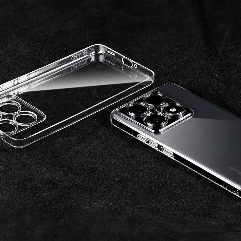 Ibywind Case For Xiaomi 14T Pro 5G, With 1 Pc Case And 1 Tempered Glass Screen Protector Transparent, Camera Protection, Anti-Yellowing - Image 4