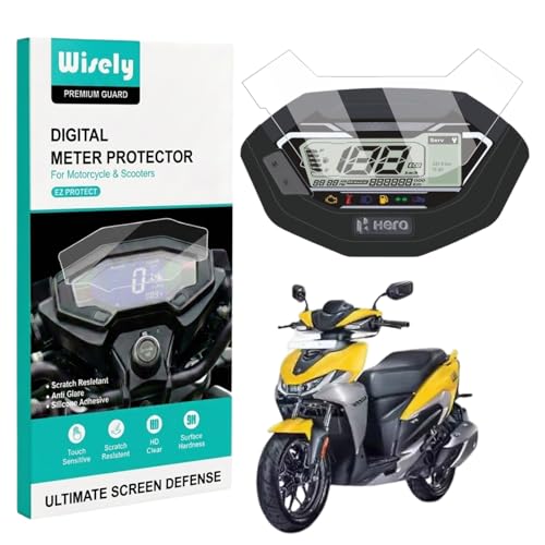 Wisely Premium Screen Guard for HERO XOOM 125 ZX & VX (2025) Scooter - Display Digital Meter Protector - HD Clear, Full Cover - Easy Installation Kit - Xoom125 Instrument Cluster Accessories - Image 1