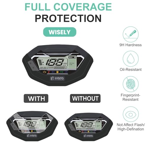 Wisely Premium Screen Guard for HERO XOOM 125 ZX & VX (2025) Scooter - Display Digital Meter Protector - HD Clear, Full Cover - Easy Installation Kit - Xoom125 Instrument Cluster Accessories - Image 4
