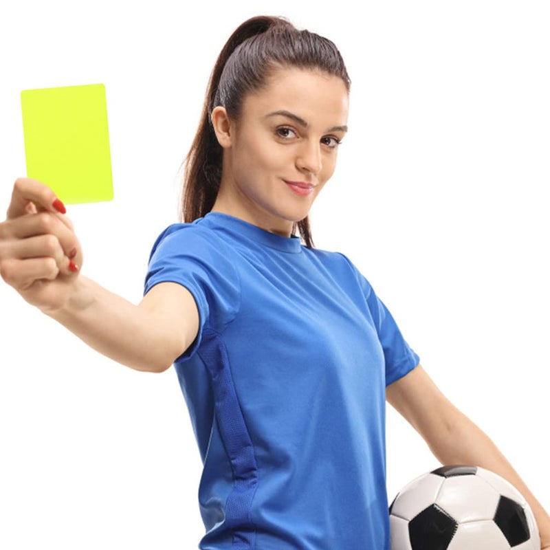 Toyvian Referee Cards: 10 Pcs PVC Soccer Referee Kit - Lightweight and Compact - Red Yellow Judge Cards for Sports Game Competition Soccer Volleyball Baseball (4.32X3.14X0.08in) - Image 5