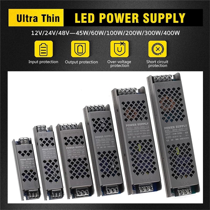 48V 100W LED Strip Power Supply AC110 220V Constant Output DC12V 24V 48V - Image 3