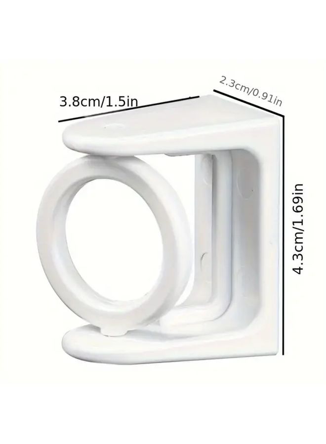 6 Pcs Heavy Duty Curtain Rods With No Drill Bracket 360 Rotating Space Saving Design Easy Installation - Image 4