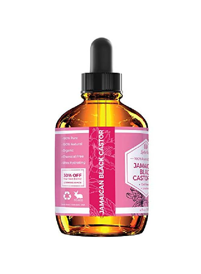 Leven Rose Jamaican Black Castor Seed Oil By  100% Natural & Pure Organic Serum For Hair Hot Oil Treatment And Skin Healing For Treating Eczema Psoriasis Acne Burns 4 Oz - Image 4