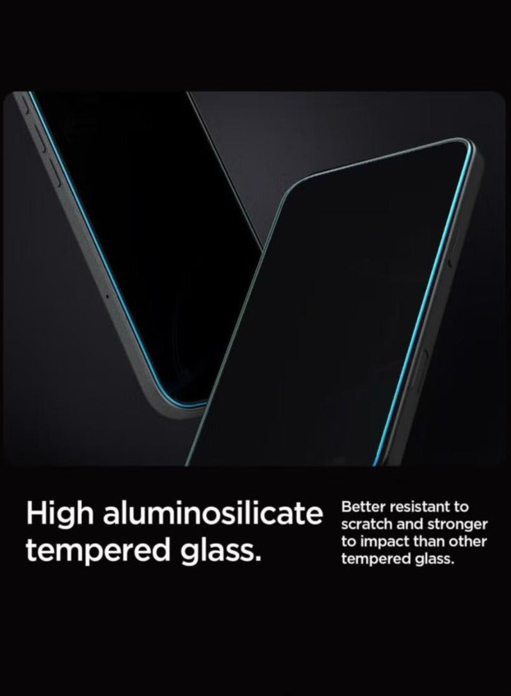 Spigen GLAStR EZ Fit iPhone 16 PRO PRIVACY Screen Protector [2 PACK] Premium Tempered Glass with Auto Align technology - 2 PACK - Image 3