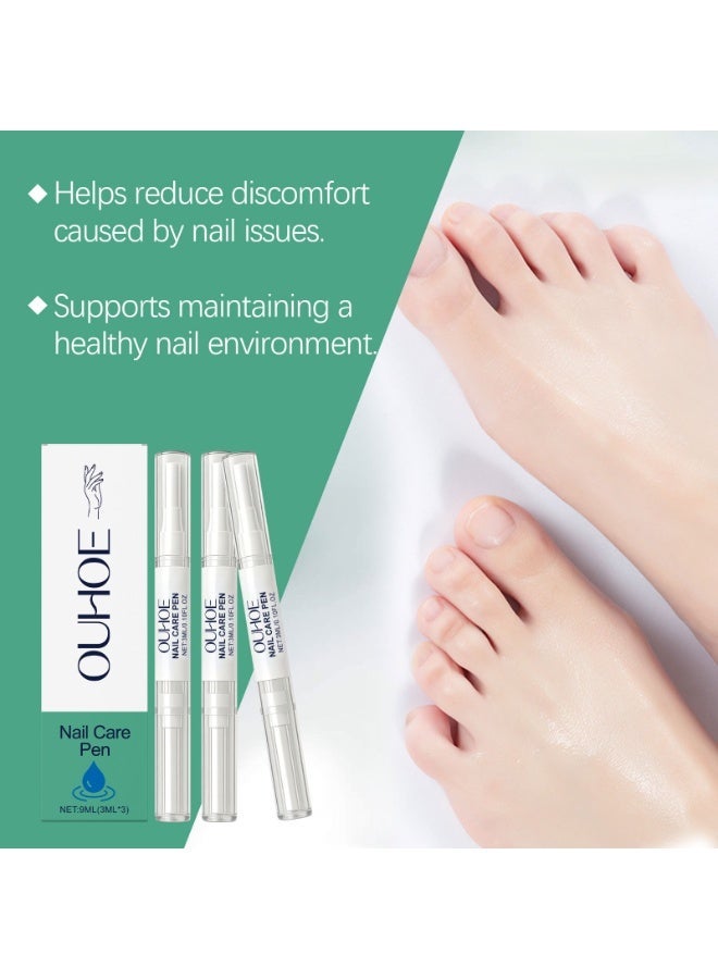أوهو 3 أقلام زيت بشرة طبيعية للأظافر، زيت منعش للبشرة، مُرمم للبشرة طوال الليل، مُنعم للبشرة، واقي مقوي للأظافر، للبشرة التالفة، الأظافر الرقيقة - Image 4