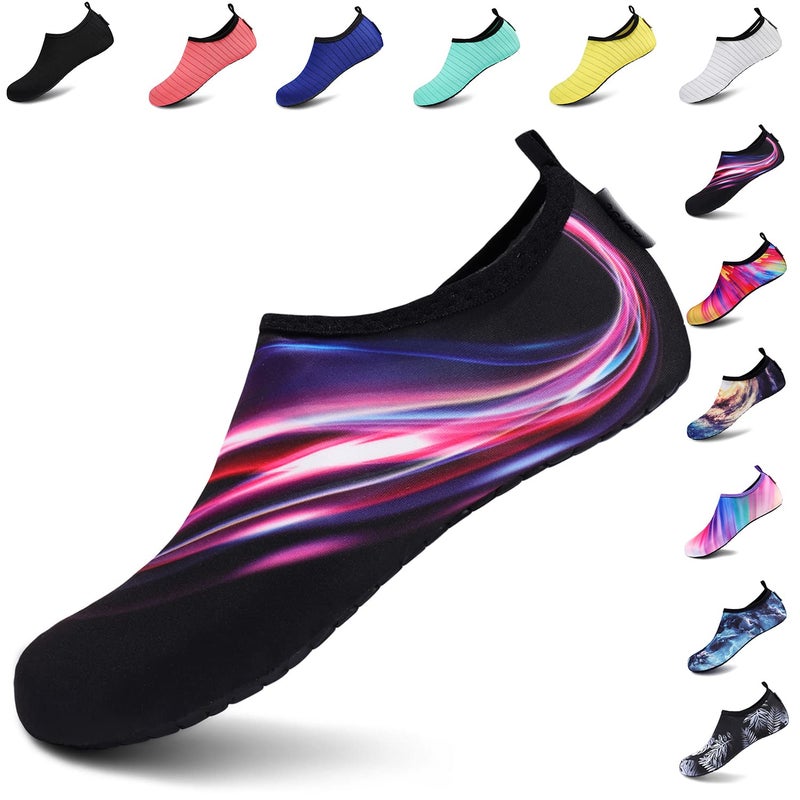 VIFUUR Water Sports Unisex Shoes Purple/Red Aperture - 7.5-8.5 W US / 6-7 M US (38-39) - Image 1