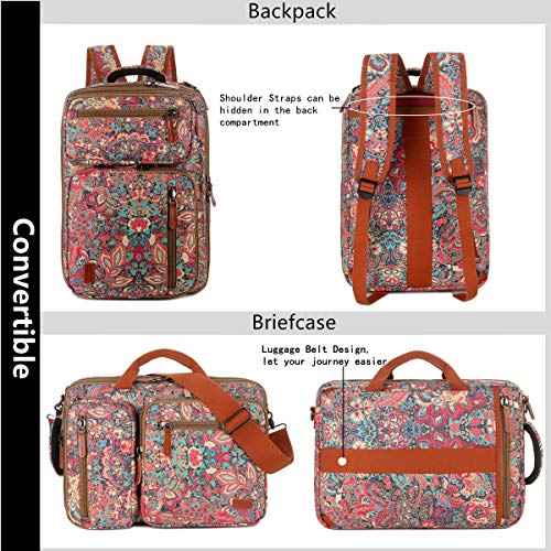 Baosha Convertible Backpack Briefcase 15.6 Inch Laptop Bag Case Outdoor Travel Backpack Hiking Rucksack for Women BC-04 (HS) - Image 2