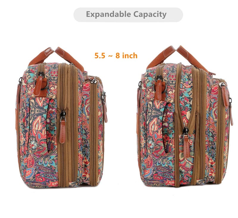 Baosha Convertible Backpack Briefcase 15.6 Inch Laptop Bag Case Outdoor Travel Backpack Hiking Rucksack for Women BC-04 (HS) - Image 4