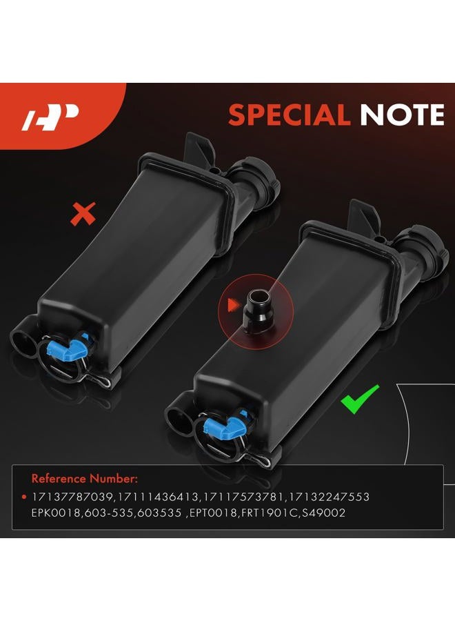 A-Premium Engine Coolant Overflow Recovery Reservoir Tank - W/Sensor & Cap [DOHC, 6Cyl 2.2 2.5 2.8 3.0L] Compatible with BMW E46-99-06-320i, 325xi, 328i, 330xi, X3, X5 & More, for# 17137787039 - Image 5