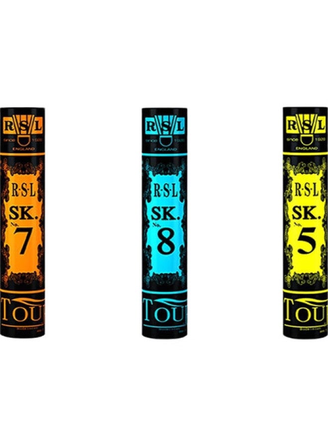 RSL Yashilong Rsl Badminton Shuttlecocks, 12 Per Tube, Durable, Stable Flight, For Competition And Training, Sk.7 Size, 1 Tube - Image 3