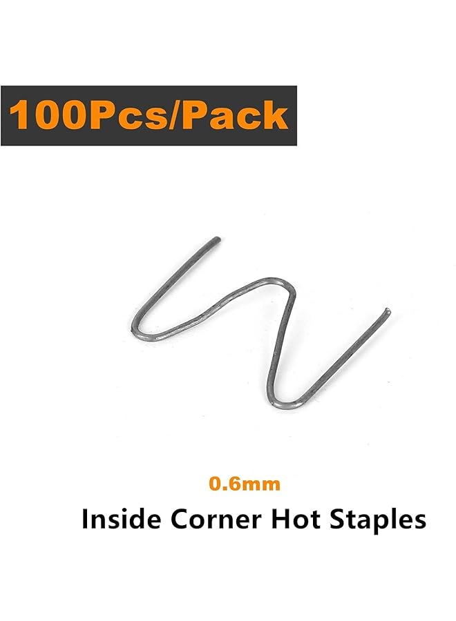 erorex 100Pcs 0.6Mm 0.8Mm Automotive Plastic Repair Machine Welding Hot Staples For All Cars 0.6Mm Inside Corner Hot Staples - Image 2