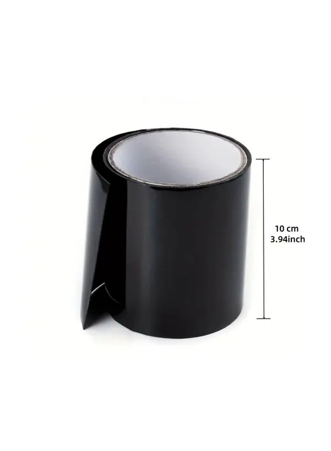 Black Leak Sealing Tape 10cm Wide Self Adhesive Waterproof PVC Sealant for Pipes and Tanks - Image 2
